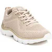 Xti for woman. 14245203-BEIGE Trainers 142452 beige (37), Fabric, Flat, Laces, Casual