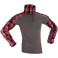 Invadergear Flannel Combat Langarmet T-skjorte