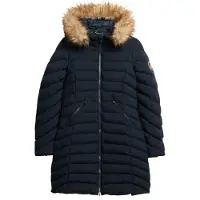 Superdry for woman. W5011789A Fuji Coat Medium navy (XS), Casual, Recycled Polister, Sustainable