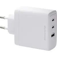 Dbramante1928 re-charge - Strømadapter - 100 watt - 3 utgangskontakter (2 x USB-C, USB) - hvit