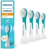 Philips Børstehoder Sonicare For Kids - White - 4 pcs