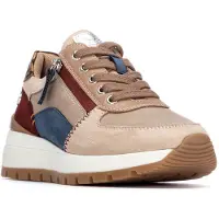 Refresh for woman. 17324301-BEIGE Trainers 173243 beige (36), Flat, 1 to 3 cm, Zip, Casual