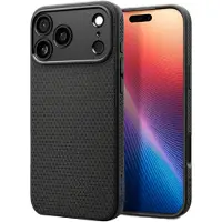 Spigen Liquid Air-etui for iPhone 17 Pro - matt svart