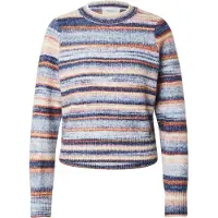 Pepe Jeans for woman. PL7000057 Light blue multicoloured jumper (L), Casual, Multicolor, Polyester