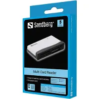 Sandberg Multi Card Reader - Kortleser (MS, MMC, SD, xD, CF, TransFlash, microSD, SDHC, MS Micro) - USB 2.0