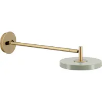 UMAGE LED-vegglampe Asteria Long, oliven/messing, stikkontakt