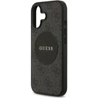 GUESS 4G Circle Classic MagSafe-etui med logo for iPhone 17 - svart