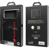 Audi R8 MagSafe-etui i karbonfiber for iPhone 17 Pro Max - Svart