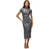 Superdry Mandarin Kortermet Midi-kjole