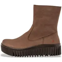 Art for woman. 115311412003_012 Leather ankle boots 1531 brown (37), 8 to 10 cm, Zip, Casual