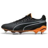 Puma KING ULTIMATE MxSG Football Boots Unisex, Shoes, Black/Heat Fire/Silver, 41