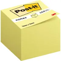 3M 7100172238, firkant, Gult, Papir, 76 mm, 76 mm, 450 ark