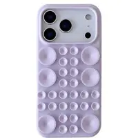 Mtp Products iPhone 17 Pro Max Silikon-deksel med sugekopp - lys lilla