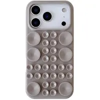 Mtp Products iPhone 17 Pro Silikon-deksel med sugekopp - titangrå