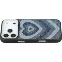Mtp Products iPhone 17 Pro Jaucase magnetisk hybrid-deksel med hjertemønster - svart