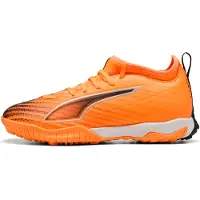 Puma ULTRA 6 MATCH TT Mid Football Boots Youth, Shoes, Heat Fire/Black/Glowing Red, 37
