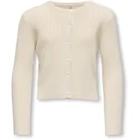 Kids Only Cardigan - Rib - Noos - KogNatascha - Birch - - 7-8 år (122-128) - Cardigan