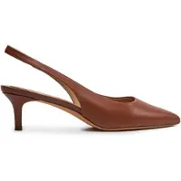 Ralph Lauren for woman. 802927937002 Brown Lolah leather shoes (38), 5 to 8 cm, None, Casual, Party