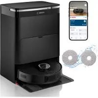 Bosch BCRDW3B, Utan påse, Svart, Rund, Dammpåse, 0,275 l, 75 dB