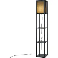 QAZQA Smart gulvlampe svart inkl. Wifi A60 - Stojan