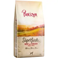 Purizon Superfoods Storfekjøtt med kylling, erter og epler - 12 kg
