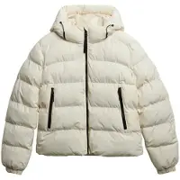 Superdry for woman. W5011996A Sports Puffer Coat white (M), Casual, Polyester