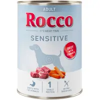 Rocco Økonomipakke: Sensitive 24 x 400 g Ny oppskrift - 24 x 400 g: Storfekjøtt med gulrøtter