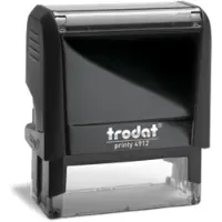 Trodat Printy 4912 OFFICE - Stempel - selvfargende - 2-farget (blå, rød) - standardtekst - BETRAG DANKEND ERHALTEN - 18 x 47 mm - grå