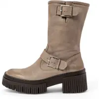 Art for woman. 1139711EW003_039 Leather Boots 1397 York grey (37), 3 to 5 cm, Zip, Casual