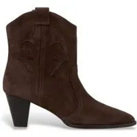 Ba&sh for woman. 2H25NCAS Brown Casey Leather Ankle Boots (38), 3 to 5 cm, None, Casual