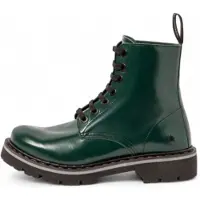 Art unisex. 1116614WS003_0G3 Leather Ankle Boots 1166 Marina green (45), Flat, Laces, Casual