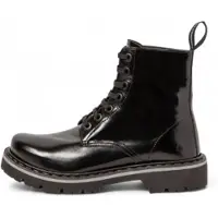 Art unisex. 111661401003_001 Leather Ankle Boots 1166 Marina black (43), Flat, Laces, Casual