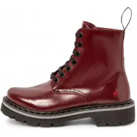 Art unisex. 111661467003_008 Leather Ankle Boots 1166 Marina burgundy (44), Flat, Laces, Casual