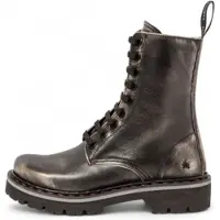 Art unisex. 1116715EH003_001 Leather Ankle Boots 1167 Marina black (42), Flat, Zip, Casual
