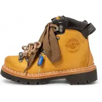 Art unisex. 100301124603_024 Leather Ankle Boots 0030 Air Alpine brown (37), Flat, Laces, Casual