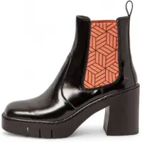 Art for woman. 1198311EU003_0MU Leather Ankle Boots 1983 Berna burgundy (38), Black, 8 to 10 cm, None, Casual