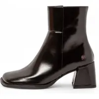 Art for woman. 117061101003_001 Leather Ankle Boots 1706 Verona black (36), 5 to 8 cm, Zip, Casual