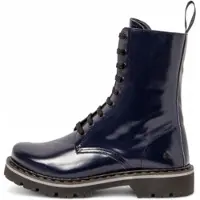 Art unisex. 111671166003_0B0 Leather Ankle Boots 1167 Navy (37), Flat, Zip, Casual