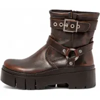 Art for woman. 1176712EG003_012 Leather Ankle Boots 1767 Leeds brown (41), 3 to 5 cm, Zip, Casual