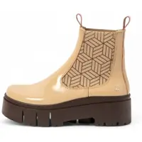 Art for woman. 1176612F4003_0MU Leather Ankle Boots 1766 Leeds beige (41), 3 to 5 cm, None, Casual