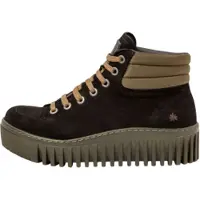 Art for woman. 1153212Q9003_001 Leather Ankle Boots 1532 Brighton black (39), Flat, Suede, Laces, Casual