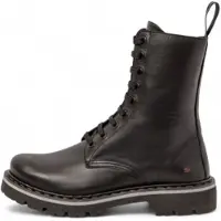 Art unisex. 111671301003_001 Leather Ankle Boots 1167 Marina black (44), Flat, Zip, Casual