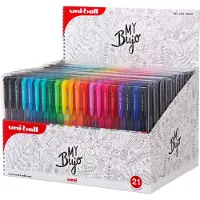 Uni-Ball Signo RT1 ( My Bujo) sæt med 21stk Gel Roller penne med klik