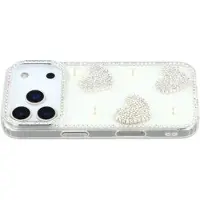 Mtp Products iPhone 17 Pro/18 Pro Glitrende Kjærlighet og Perle Hybrid-deksel - Hvit