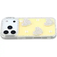 Mtp Products iPhone 17 Pro Glitrende Kjærlighet og Perle Hybrid-deksel - Gul