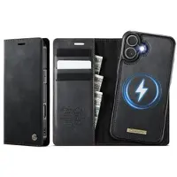 CASEME iPhone 17 C49 2-i-1 avtakbar lommebokveske - MagSafe-kompatibel, RFID - Svart