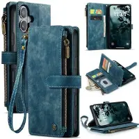 CASEME iPhone 17 C30 Multifunksjonell Lommebok-deksel - Blå