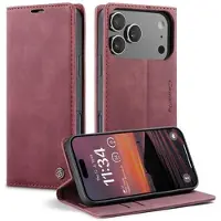 CASEME iPhone 17 Pro Max 013 Series Lommebok-deksel - Vinrød