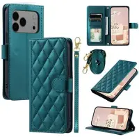 Mtp Products iPhone 17 Pro Max/18 Pro Max Luksuriøst Vattert Lommeboketui - Grønn