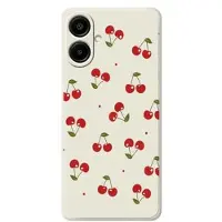 Mtp Products Samsung Galaxy A07 4G TPU-deksel med kirsebærmønster - Beige